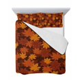 thumbnail image 6 of Orange Fall Queen Size Down Alternative Comforter, Lightweight Comforter Quilt Bedding Set with Pillow Shams Autumn Maple Leaf Botanical Thanksgiving All Seasons Bed Comforter Duvet Insert 90"x96", 6 of 6