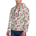 thumbnail image 3 of Lsque Flower Pattern Casual Men's Hoodie,Hooded Sweatshirt with Kangaroo Pocket,Pullover Hoodie-Small, 3 of 7