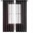 thumbnail image 3 of Cortinas SpaceDresser, color negro transparente, 4 paneles, 140 x 137 cm, poliéster, 3 of 7