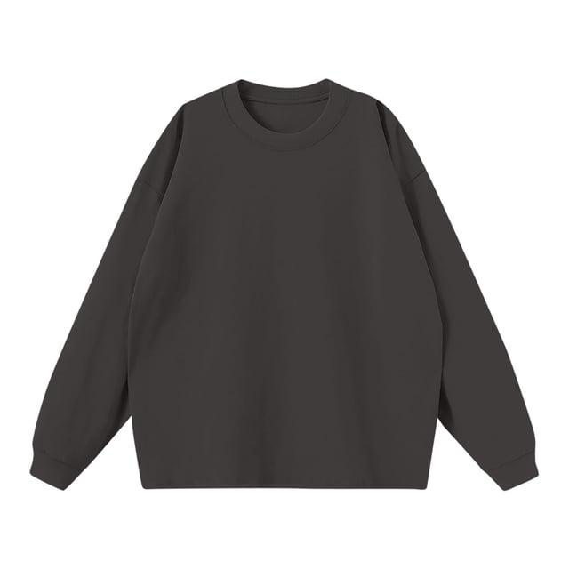 Birdeem Shirts for Men Mens Solid Color Winter Loose Long Sleeved T-Shirt