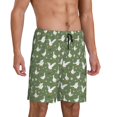 thumbnail image 2 of Daiia Cute goose Pattern Mens Woven Stretch Pajama Short,Short Pajama Pants-X-Large, 2 of 6