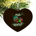 thumbnail image 2 of Mad Scientist with Beakers Brain Heart Love Wood Christmas Tree Holiday Ornament, 2 of 3