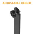 thumbnail image 3 of Phenofice 2Pcs Black Carbon Steel T Shaped Pegboard Desk Fixing Brackets for Stable Tabletop Support, 3 of 8
