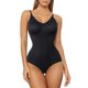 thumbnail image 1 of Body adelgazante para mujer, ropa moldeadora, tops moldeadores, control de abdomen, moldeador de cuerpo, tirantes finos, camisola, leotardos, mono ajustado, M/L, negro, 1 of 4