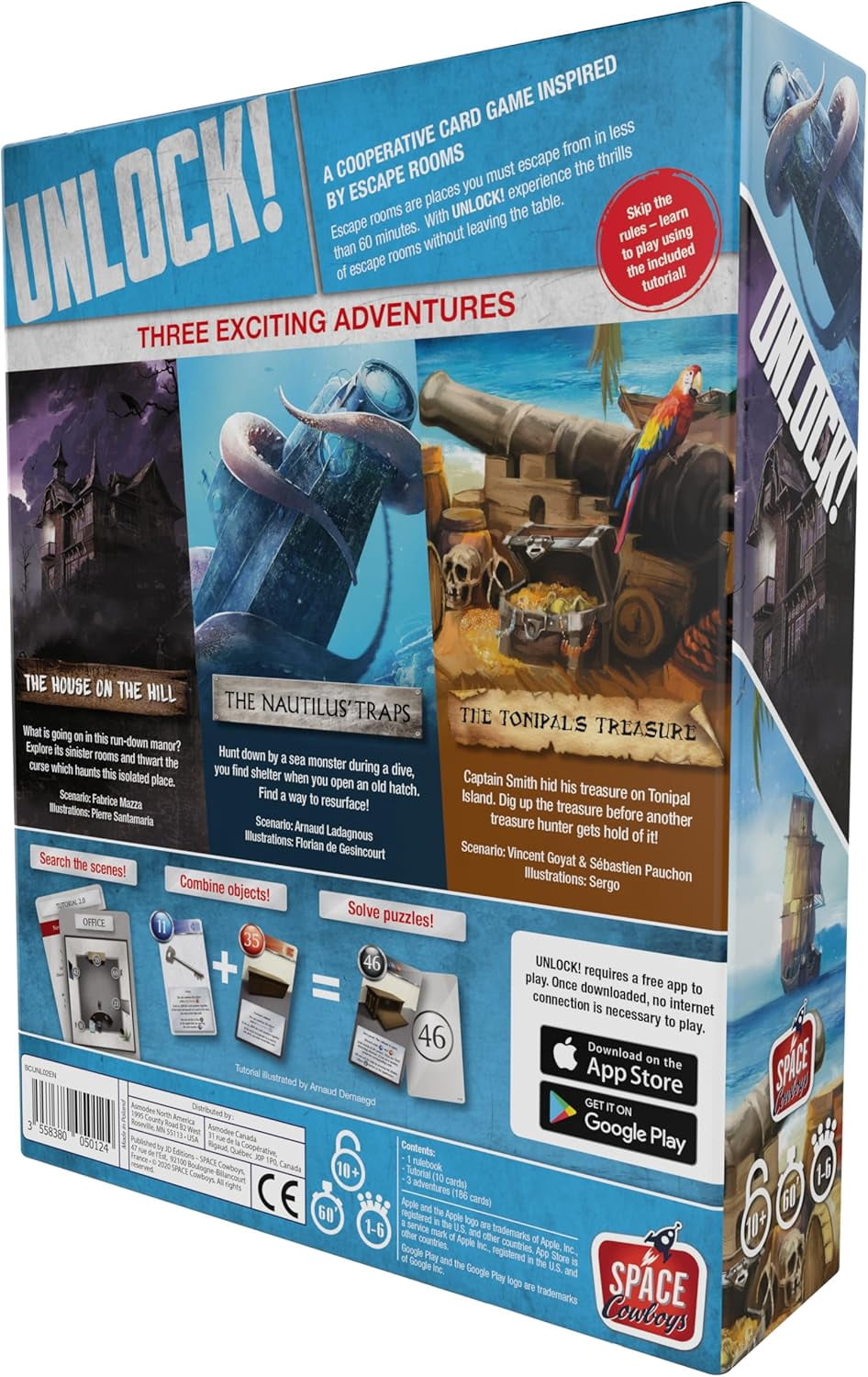 Unlock! Mystery Adventures Escape Room Card Game Space Cowboys