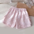 thumbnail image 6 of Einccm Girls Star Print Cargo Shorts - High Waisted Bow Tie Casual Summer Athletic Shorts with Pockets for Toddlers and Little Kids 1-9 Years School Outdoor Wear, 6 of 9