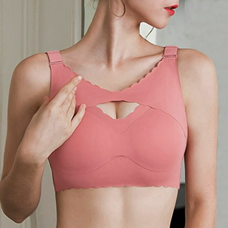 

Aayomet Push Up Bras For Women One Fab Fit Underwire Bra Microfiber T-Shirt Bra Full-Coverage Convertible Bra Lightly Padded Bra for Everyday Pink 3XL