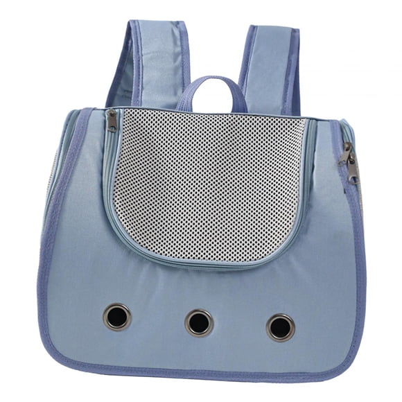 Mochila transportadora para gatos jinwen mochila de viaje para mascotas con malla transpirable azul