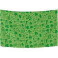 thumbnail image 2 of Coolnut St. Patrick's Day Clover Tapestry Washable Polyester Art Wall Hanging Blanket for Living Room Bedroom Dorm Party, 80 x 60 Inch Home Decor Gifts, 2 of 7
