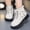 White, variant on Girls Lace up Ankle Martin Boots with Side Bow, Little Kids Side Zipper Faux Leather Short Booties Fashion Soft Non Slip Princess Boots for Little Girls Daily Wear White 3 Big Kids(36)