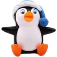 thumbnail image 4 of 1 Juego/4 piezas de Mini figura decorativa con forma de pingüino de invierno, decoración navideña para el hogar, artesanía de resina, adorno para el hogar Ormromra WLJ-0285, 4 of 4