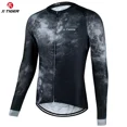 thumbnail image 3 of X-TIGER - Maillot de ciclismo de manga larga para otoño, color negro, para ciclismo de montaña, para adultos, con 4 bolsillos traseros, 3 of 5