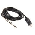thumbnail image 3 of Guitar Bass 1/4‘‘ 6.3mm To USB Link Connection Instrument Cable Adapter, 3 of 9