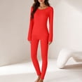 thumbnail image 4 of purcolt Women's Plus Size Thermal Underwear Set Lightweight Long Johns Base Layer Pajama Set for Women Top Bottom, 4 of 8