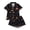 A68 Black, variant on FASHOFT Womens Halloween Pajamas Set 2 Piece Silk Satin Ghost Pumpkin Printing Button Down Short Sleeve Shirts and Shorts Sleepwear Notch Collar Soft Comfy Lounge Sets Blue L