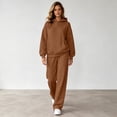 thumbnail image 5 of Womens Lounge Sets 2 Piece Outfits Oversized Hoodie Matching Baggy Sweatpants Fall Winter Tracksuit Workout Sets, 5 of 6
