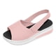 thumbnail image 2 of Zapatos de mujer Moda Color sólido Minimalista Boca de pescado Sandalias de cuña de fondo grueso Zapatillas Chanclas Wmkox8yii nm6115, 2 of 4