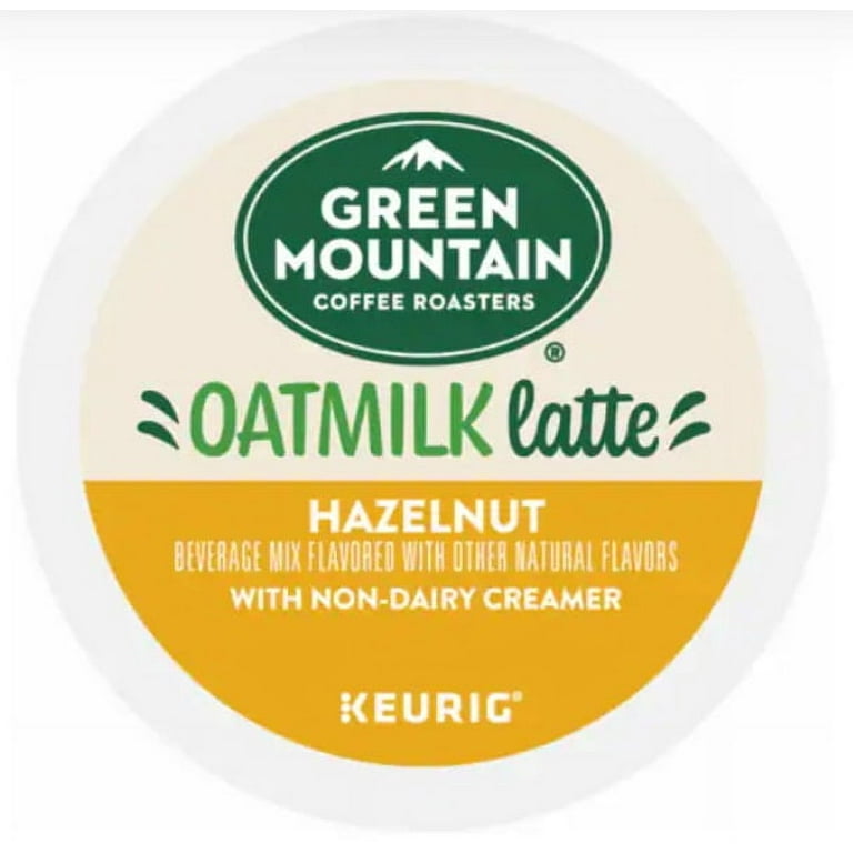 Green Mountain Hazelnut Oatmilk Latte K-Cups, 10 Count, One Step