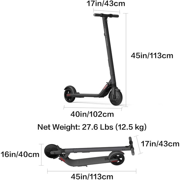 Segway Ninebot ES2 Electric Kick Scooter, Lightweight and Foldable
