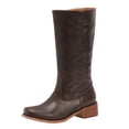 thumbnail image 6 of Women's Knee High Square Toe Block Heel Long Wide Riding Pull On Boots, 6 of 9