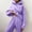 Light purple, variant on Womens Sweatsuits 2 Piece Set Casual Winter Long Sleeve Hoodie Loose Wide Leg Sweatpants Fall Tracksuit Solid Color Casual Thickened Sports Hoodie Set Coffee-Colored L