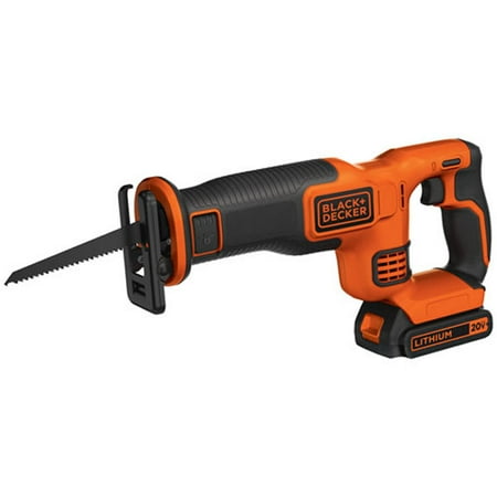 Black & Decker BDCR20C 20V MAX Brushed Lithium-Ion Cordless Reciprocating Saw Kit (1.5 Ah)