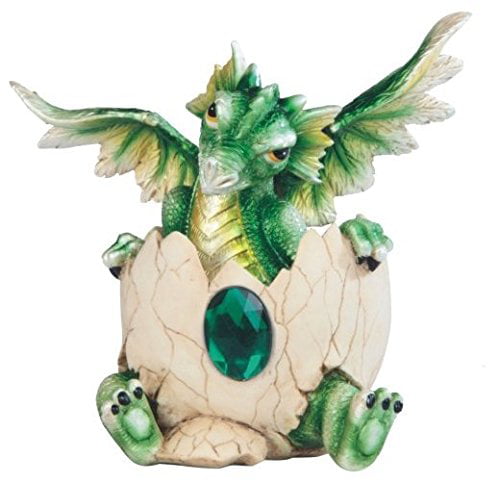 Details about   Birth Stone Dragon April Diamond Baby Hatching from Egg Hatchling GSC71472 