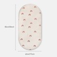 thumbnail image 3 of Gllquen Baby Muslin Cotton Bassinet Fitted Sheets 3-Pack for Newborn Infant Boy Girls 33"X17", Vibrant Rainbow, 3 of 10