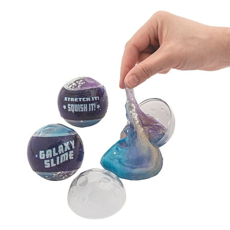 Galaxy Slime Filled Easter Egg - Party Supplies - 12 Pieces