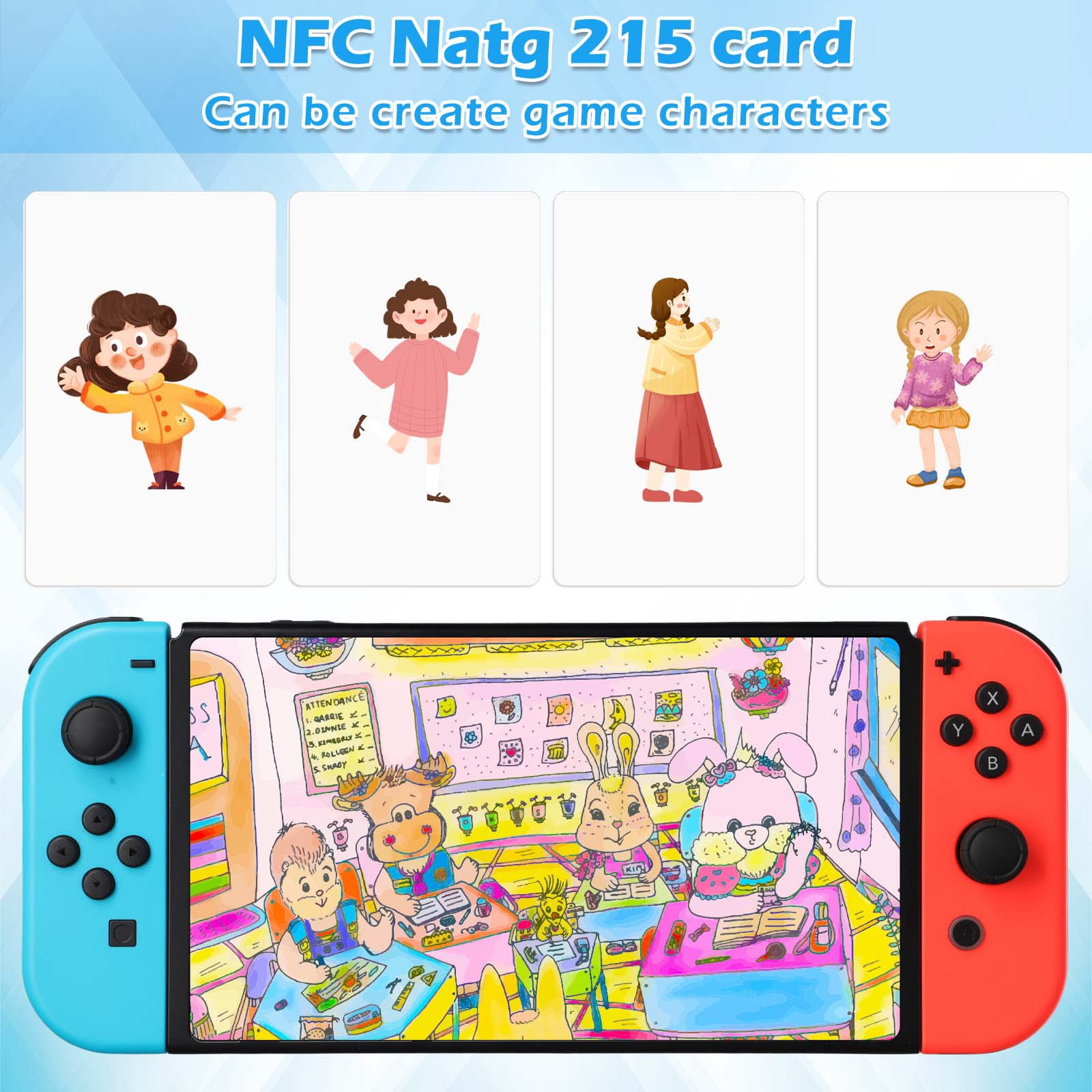 200pcs NFC Cards, Rewritable NTAG215 NFC Tags Programmable NFC Tags White Blank PVC Cards, 504 Bytes Memory NFC Business Card Chip for NFC Enabled Devices Phone Calls Automatically Commands