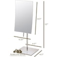 thumbnail image 3 of Hamilton Hills 3X Magnified Premium Modern Rectangle Vanity Makeup Mirror | 1, 3 of 7