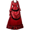 thumbnail image 2 of Steampunk Victorian Gothic Costume Victorian Bustle Dress Gown Costume Edwardian Evening Dress, 2 of 7