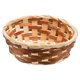 thumbnail image 1 of Paquete de 2 cestas de regalo redondas, cestas pequeñas de bambú para pan y frutas, cestas para servir alimentos, cesta de almacenamiento de alimentos para restaurante de cocina, 1 of 5