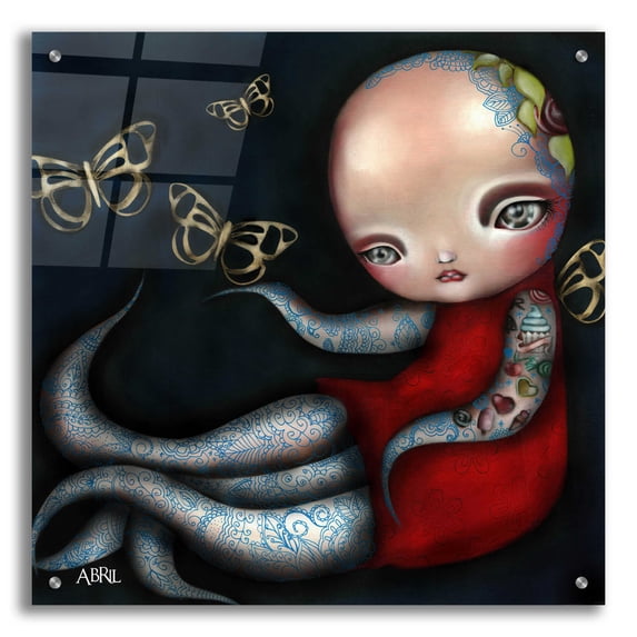 Epic Art 'Jinxi' by Abril Andrade, Acrylic Glass Wall Art, 24"x24"