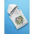 thumbnail image 3 of Christmas Bird Drawing Hoodie Women -Image by Shutterstock, Female Medium, 3 of 4