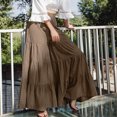 thumbnail image 4 of Joernso Vintage Trousers Skirt Ankle-length Sliced Craft Women Wide Leg Pants Layered Skirt for Outdoor, 4 of 8