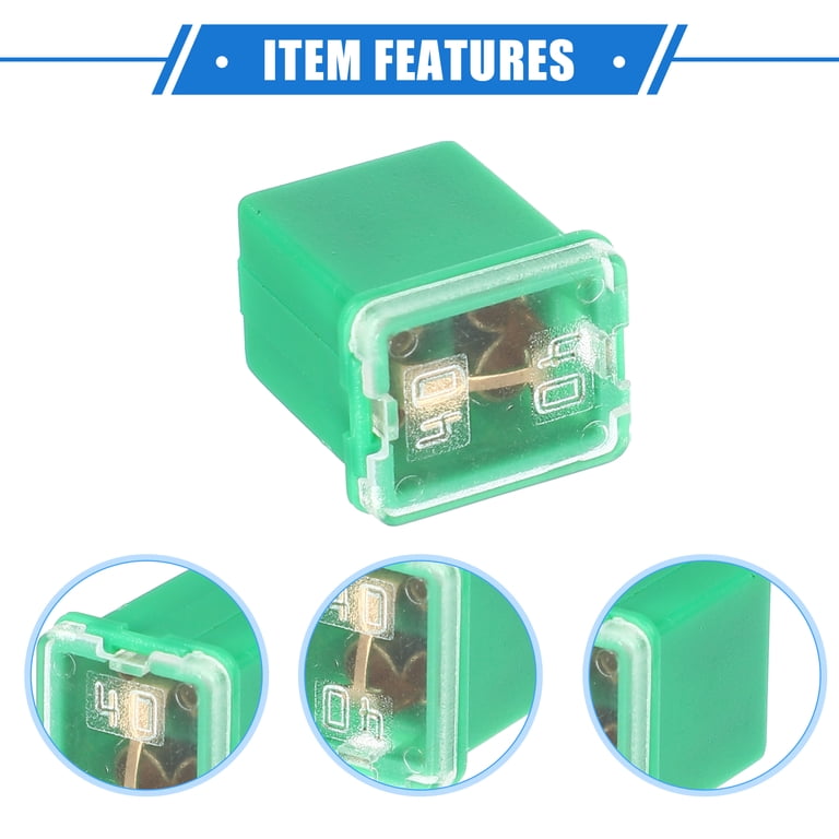 Unique Bargains 5 Pcs 80A Micro Cartridge Fuses Engine Inner FMM M-Case Type Fuses For Car Truck Durable Plastic Metal