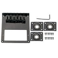 thumbnail image 1 of MERIGLARE Practical Metal Guitar Bridge with Jack Plates Screws Set for Electric Guitar, 1 of 9
