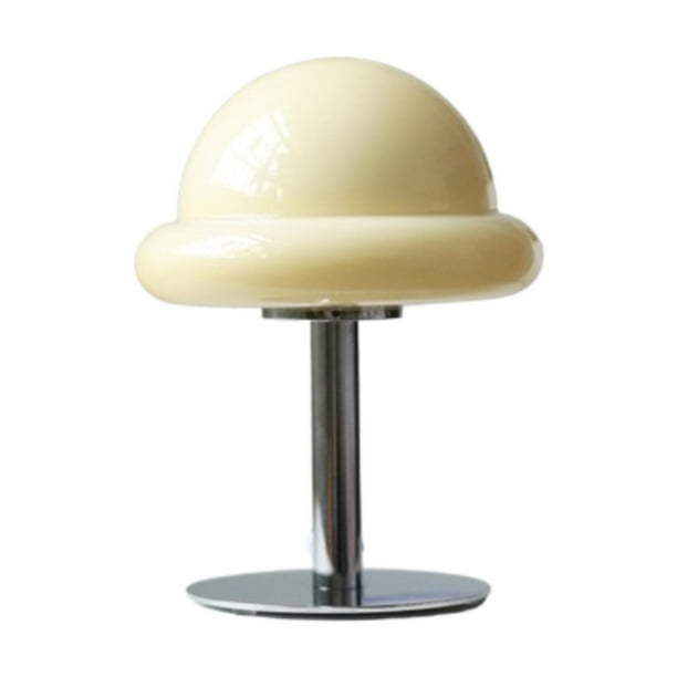 Lámpara de mesa con forma de hongo para mesita de noche, luz de noche decorativa moderna, lámpara de escritorio retro para bar, fiesta, sala de estar, amarillo