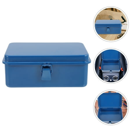 OUNONA Retro Style Tool Storage Organizer 1 Set Garage Workshop Toolbox