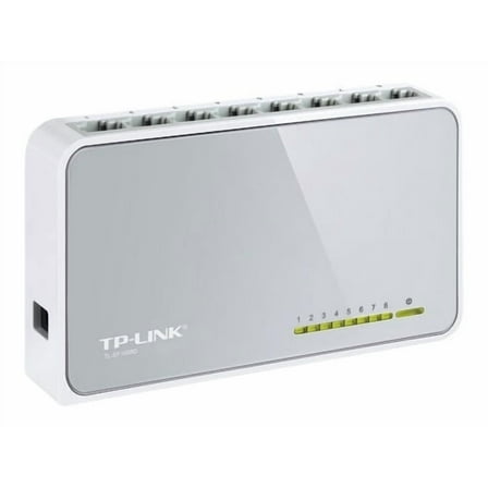 TP-LINK TL-SF1008D 8-port 10/100Mbps Desktop Switch - 8 Ports - 8 x RJ-45 - 10/100Base-TX
