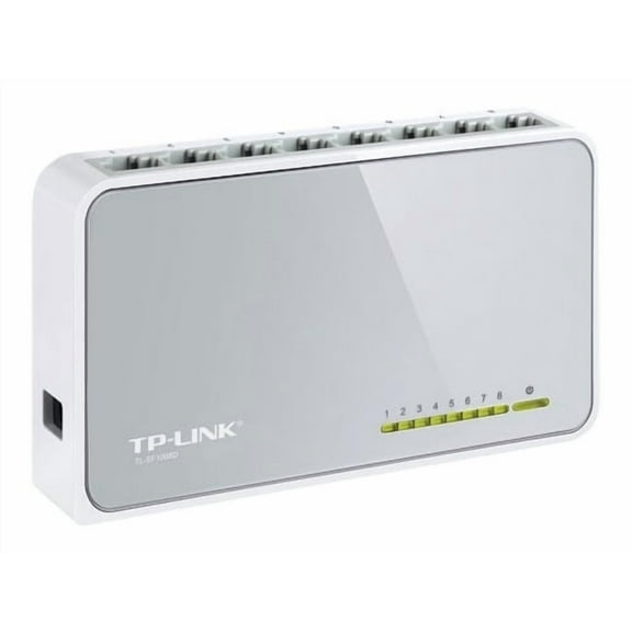 TP-LINK TL-SF1008D 8-port 10/100Mbps Desktop Switch - 8 Ports - 8 x RJ-45 - 10/100Base-TX