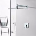 thumbnail image 6 of JERFIT Chrome Wall Mounted Shower System, Single Function Shower Head with Rough-in Valve, Brass Construction Bathroom Shower Faucet Set, 6 of 6