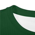 thumbnail image 6 of RUTAYY Boys Sweatshirt Waffle Knit Crew Neck Long Sleeve Cozy Solid Color Casual Pullover, Green, 6 of 6