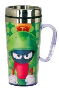 Looney Tunes Marvin The Martian Insulated Travel Mug Green 