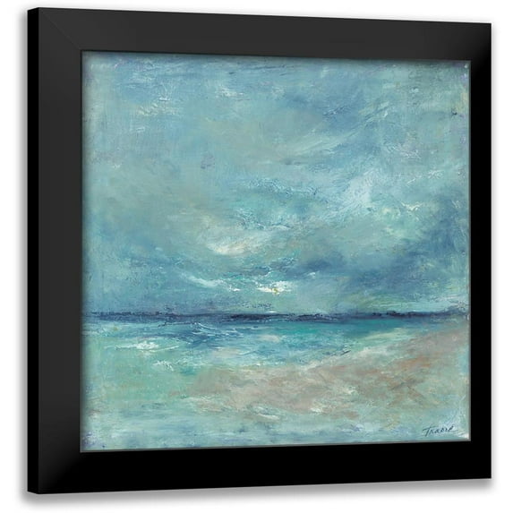 Owen-Cullimore, Tracy 12x12 Black Modern Framed Museum Art Print Titled - Coastal Escape