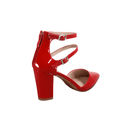 thumbnail image 3 of Forever Link Women High Block Chunky Heeled Pointed Toe Ankle Strap Pump Shoes Casual Dress Pumps Shoes, 3 of 5