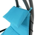 thumbnail image 6 of Sunnydaze Steel Outdoor Floating Chaise Lounge Chair with Canopy - Set of 2, Teal, 6 of 9