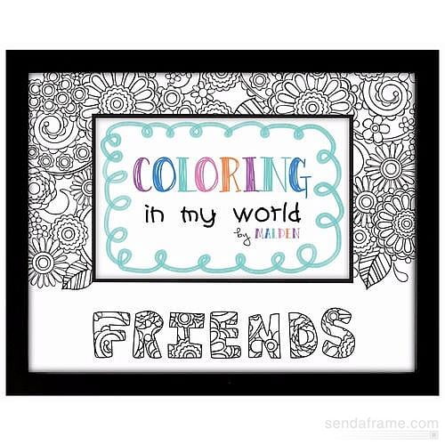 Coloring In My World 4x6 Picture Frame Friends Walmart Com Walmart Com