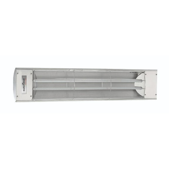 Eurofase Heating - 4000 Watt Electric Infrared Dual Element Heater-208 Voltage-Stainless Steel Finish-No Fascia Decorative Fascia